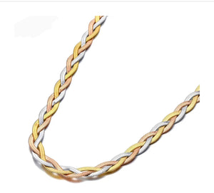 Tri-coloured necklace