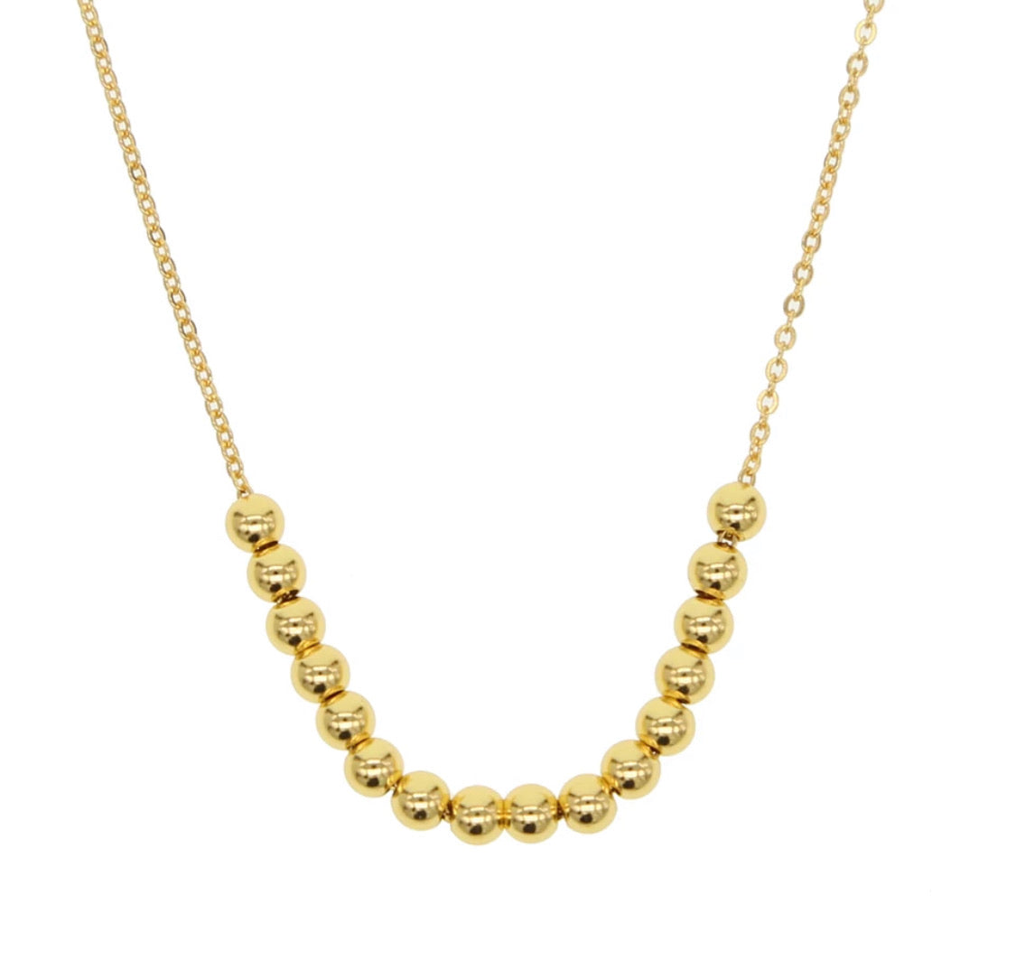 Sterling Silver Beaded Necklace
